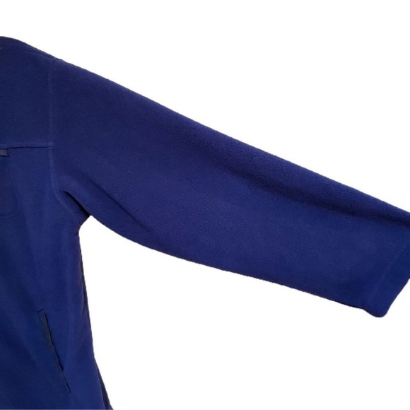 Men's Size Medium Alpine Tek Fleece Jacket Shacket Outdoors Soft Navy Blue - Picture 8 of 11